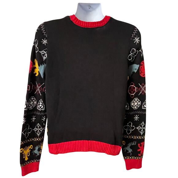 HBO Game of Thrones WESTEROS JOY TO THE REALM Ugly Christmas Sweater Size M - Picture 2 of 4